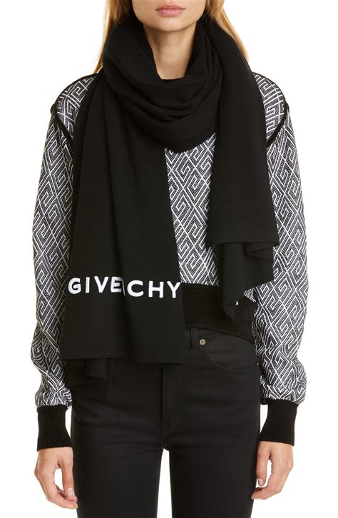 givenchy scarf black and white|givenchy shawl.